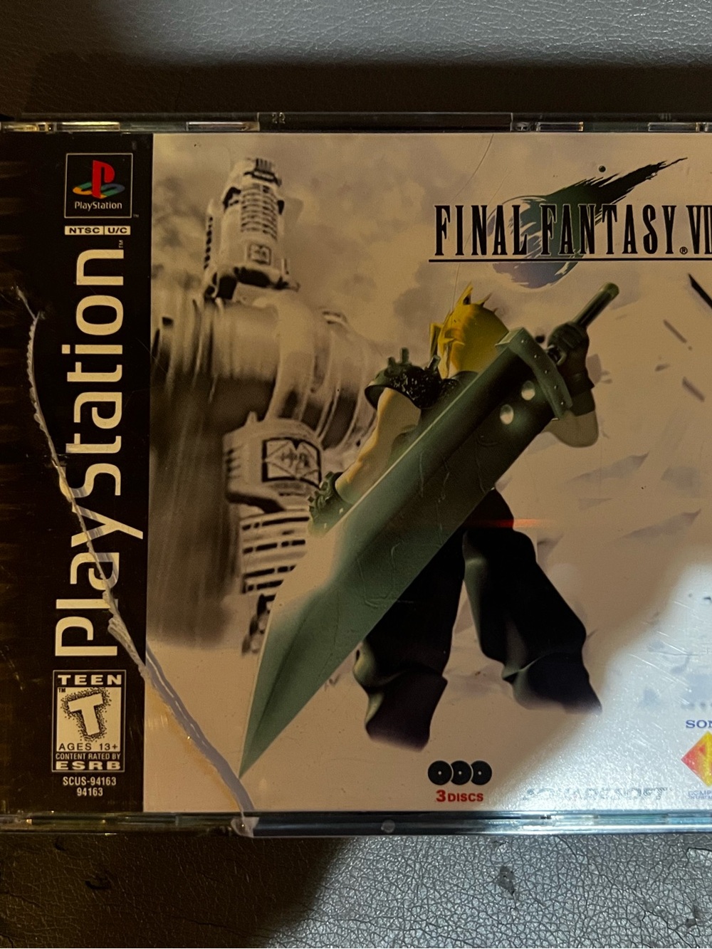 Sony Final Fantasy VII PlayStation Game (Green, Black, White)